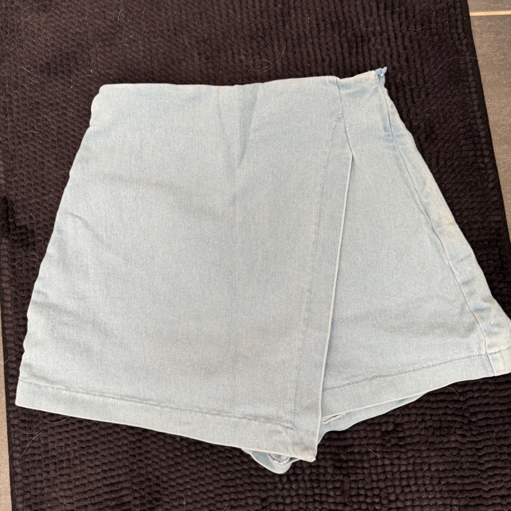 Jealous Tomato Light Blue Jean Shorts